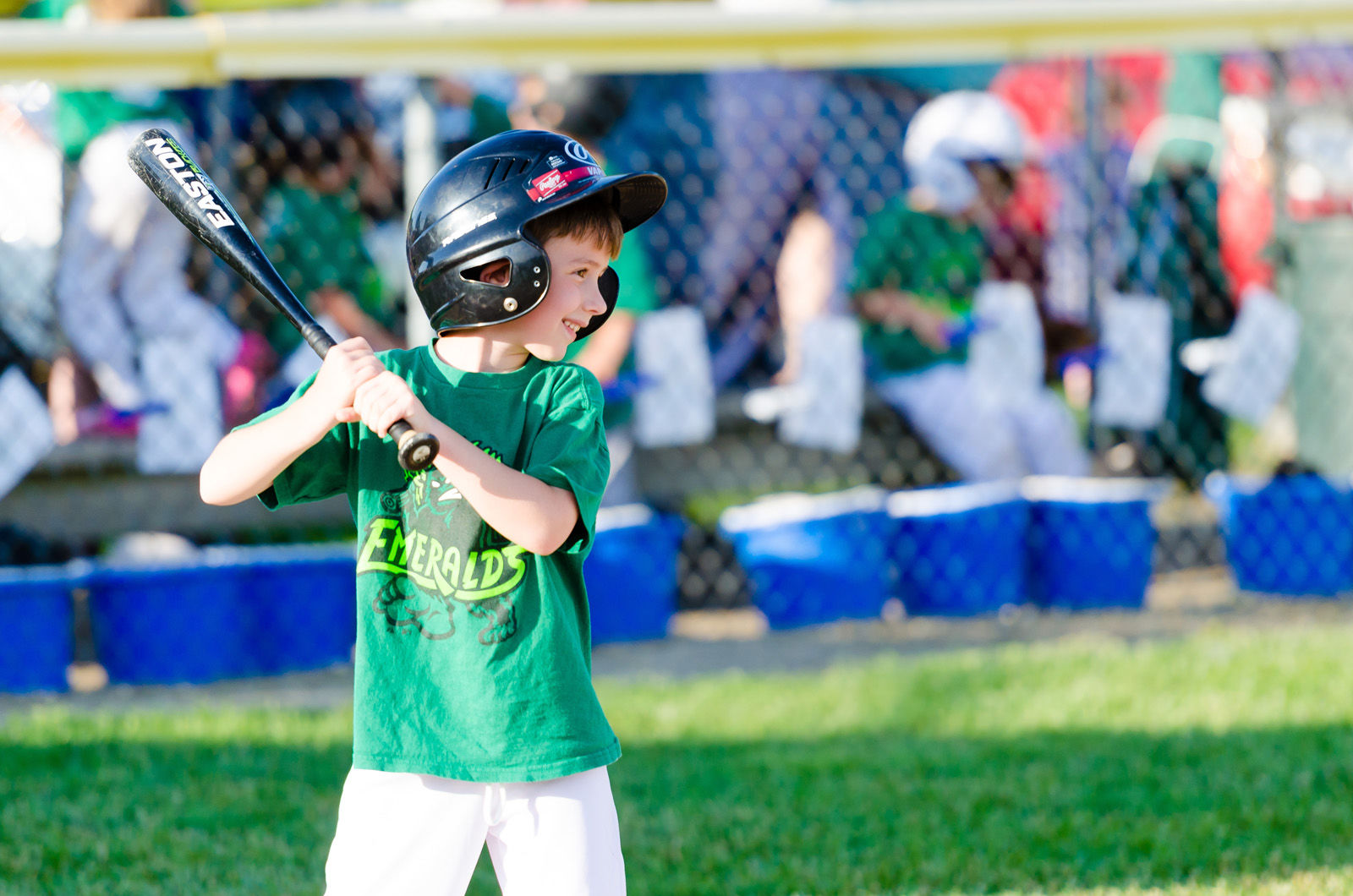 Little League T-ball at-bat